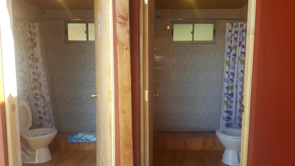 Koupelna v ubytování Hostal Mirador