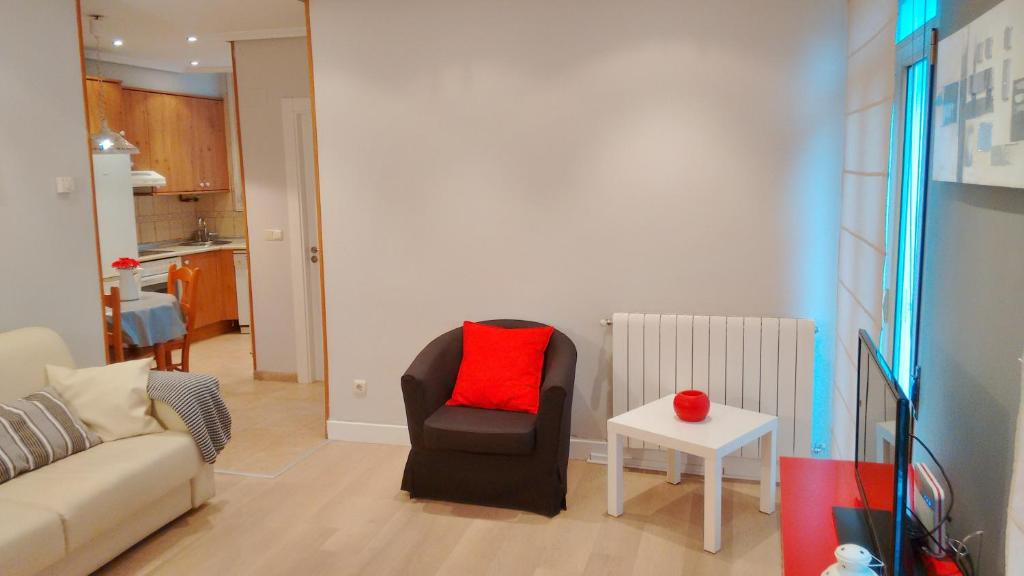 Posezení v ubytování Apartamento Heriz Pasealekua