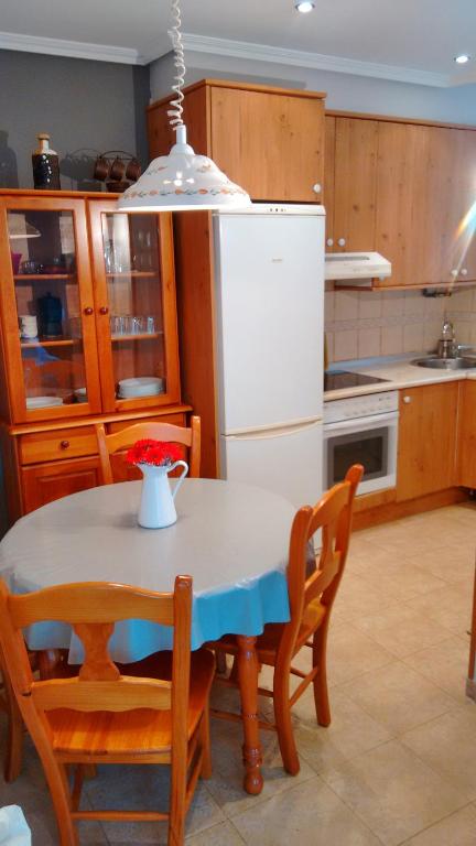 Kuchyň nebo kuchyňský kout v ubytování Apartamento Heriz Pasealekua