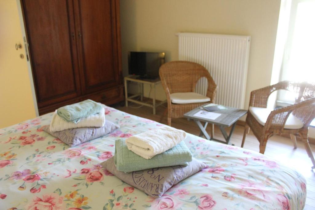 Postel nebo postele na pokoji v ubytování B&B Molen Ter Walle