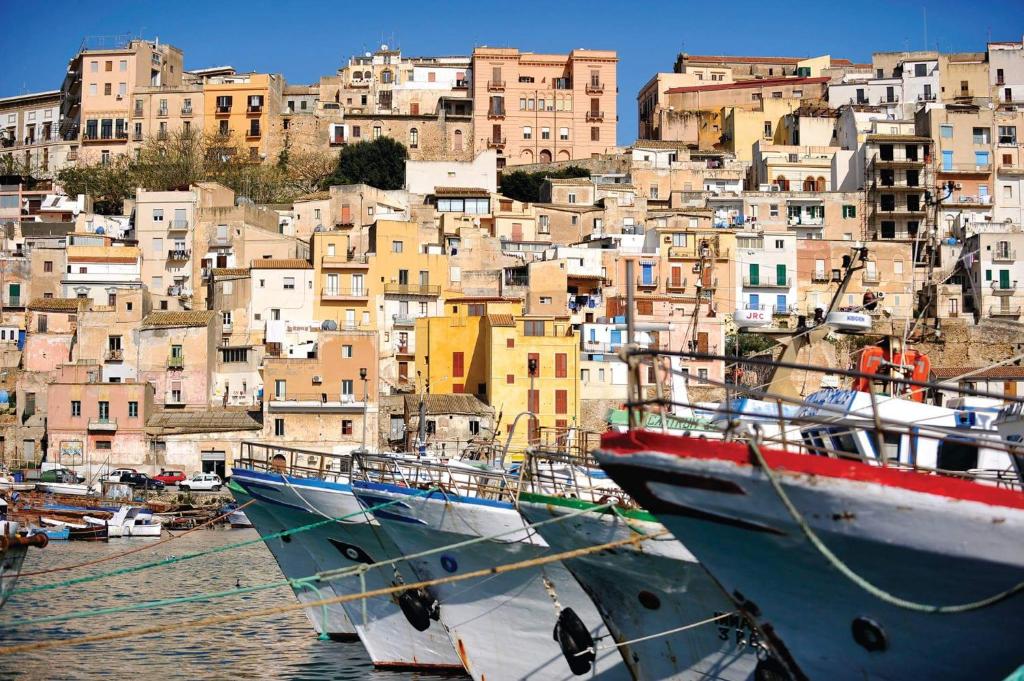 A general view of Sciacca or a view of the city taken from Az apartmant