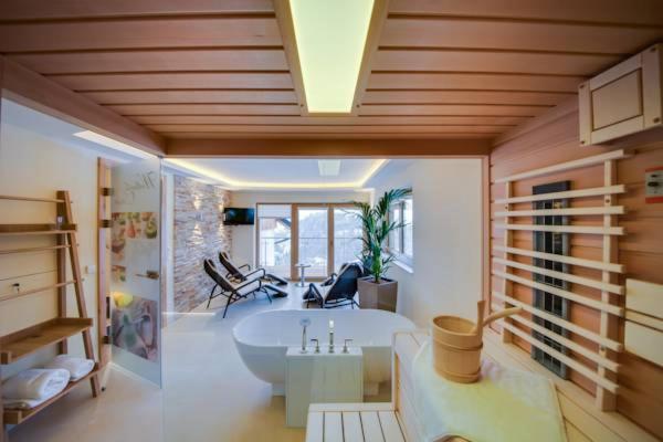 Posezení v ubytování R&R Residenzen Aparthotel