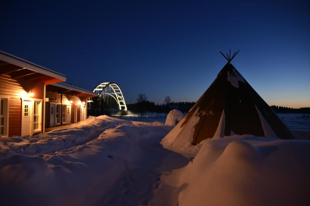 Lappeasuando Lodge v zimě