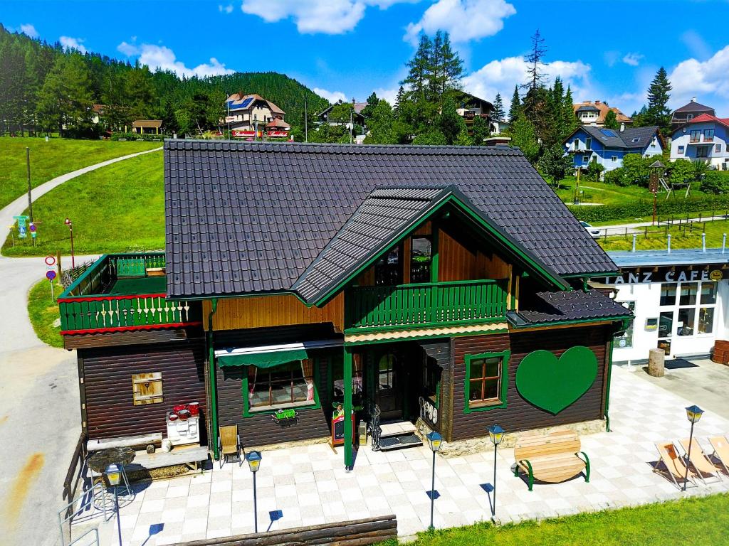 a model of a house with a heart on it at Steirer-Apartment Semmering in Semmering