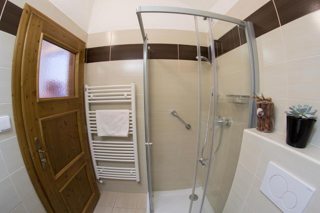 Koupelna v ubytování B&B Krumlov