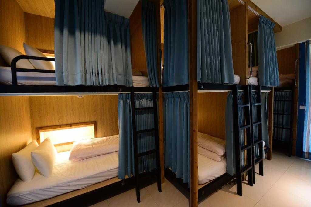 Voodi või voodid majutusasutuse K2 Hostel toas