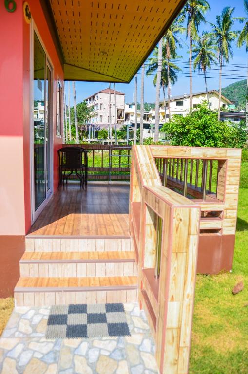 Balkón nebo terasa v ubytování Koh Tao Garden Resort