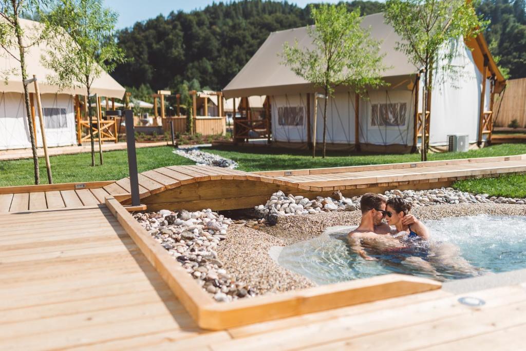 Hosté ubytování Glamping Olimia Adria village