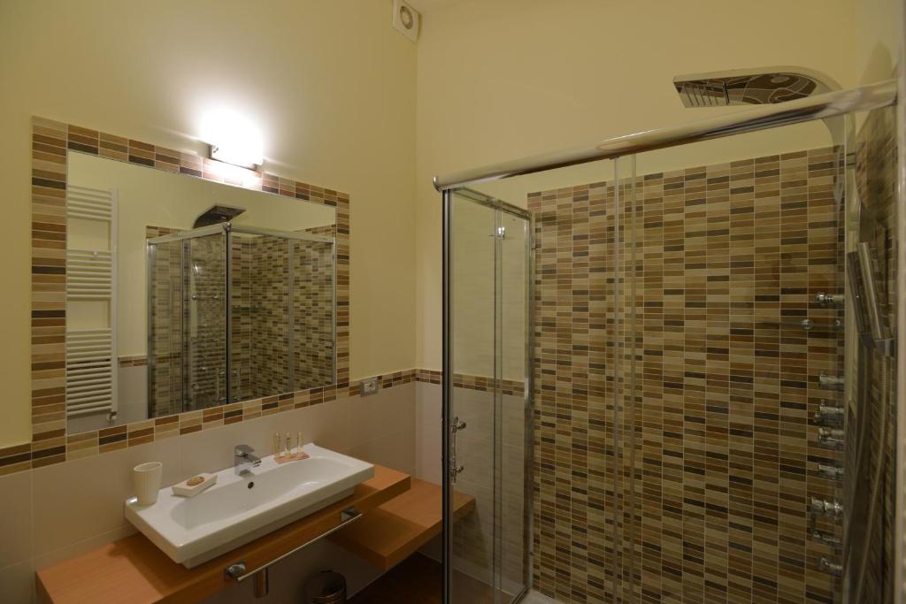 Koupelna v ubytování B&B Portacastello