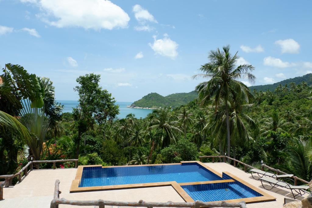 a view of the ocean from the villa at The Hill Village in Thong Nai Pan Noi