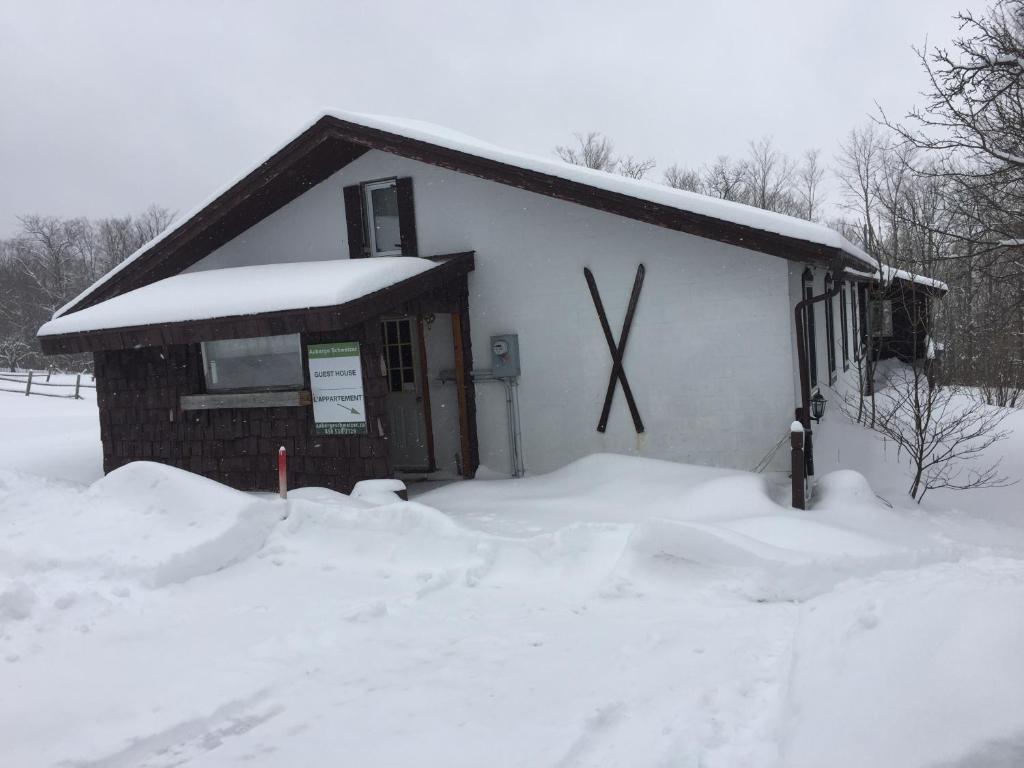 Auberge Schweizer v zimě