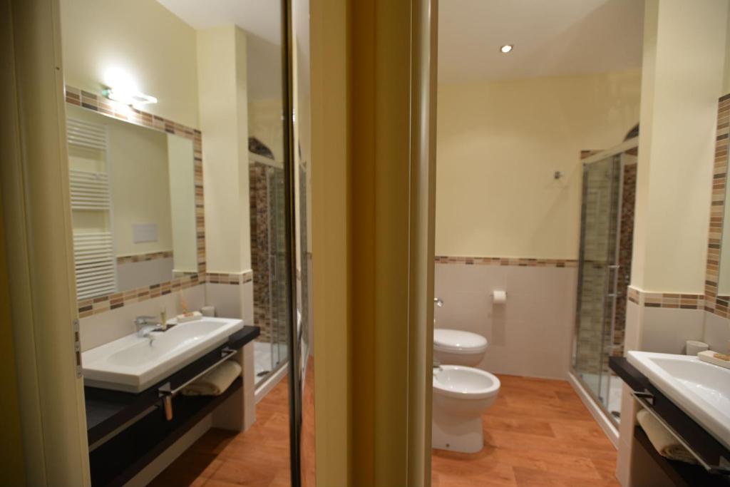 Koupelna v ubytování B&B Portacastello