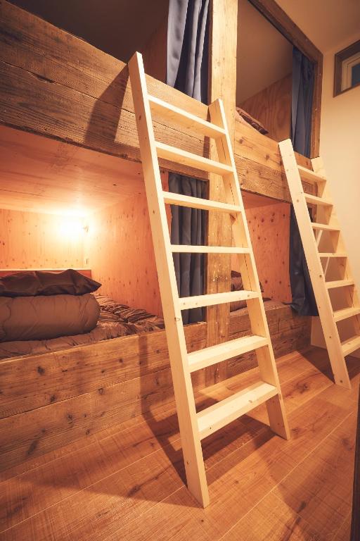 Palanda nebo palandy na pokoji v ubytování 36hostel