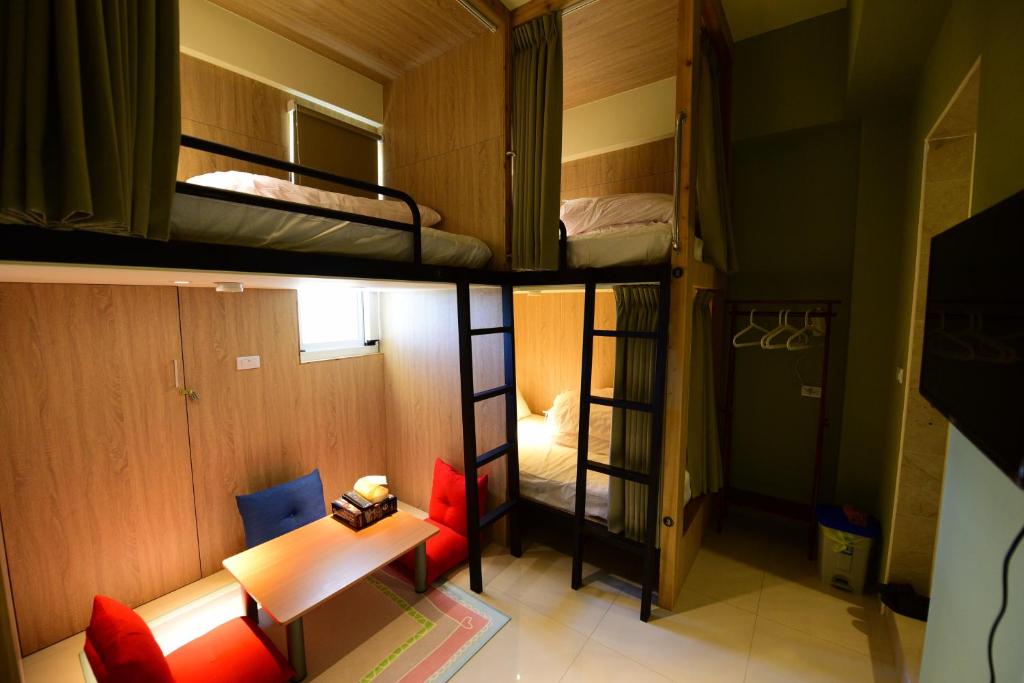 Voodi või voodid majutusasutuse K2 Hostel toas