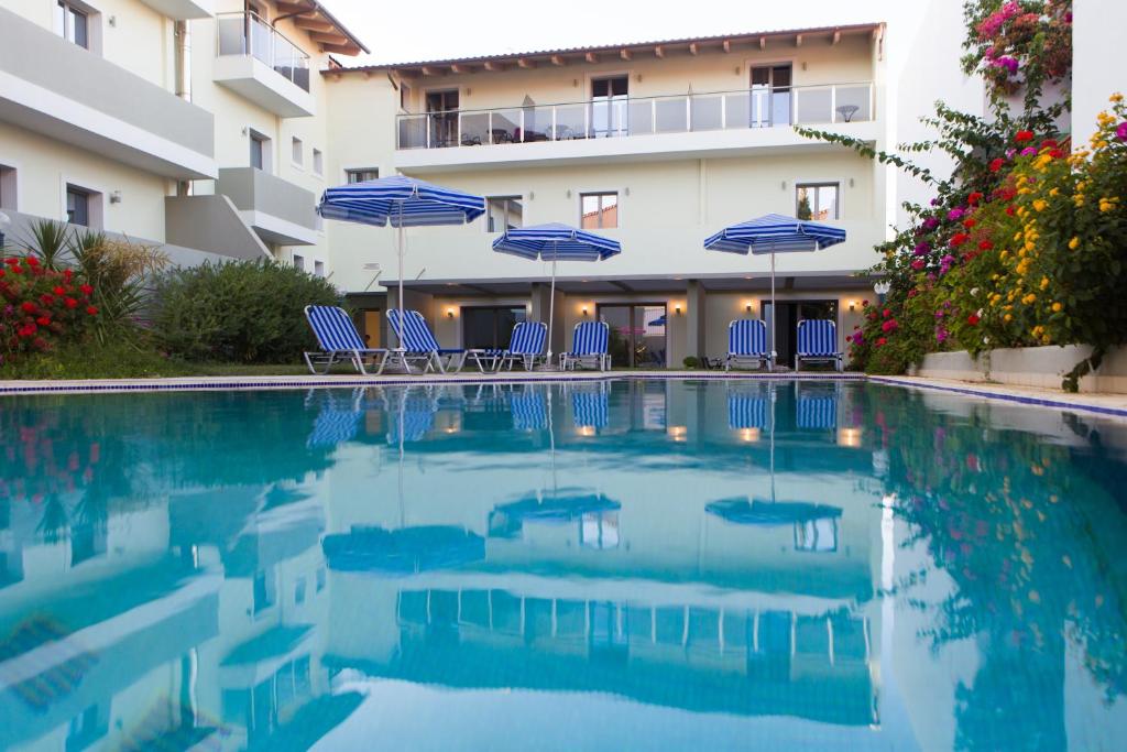 Bazén v ubytování Panormo Beach Hotel nebo v jeho okolí