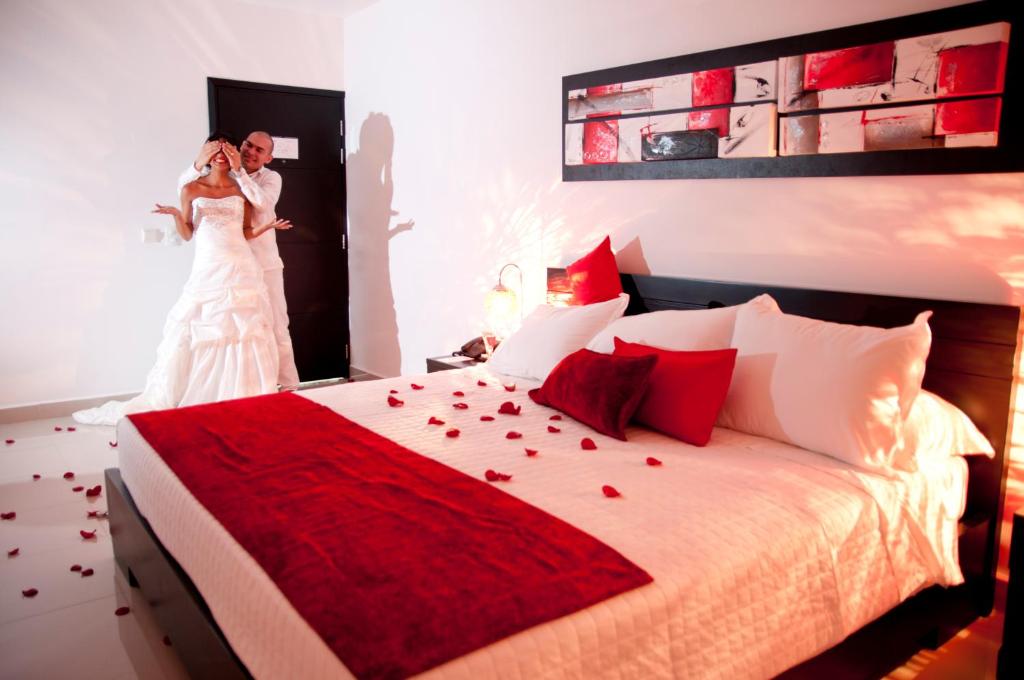 Postel nebo postele na pokoji v ubytování Hotel Atlantic Lux
