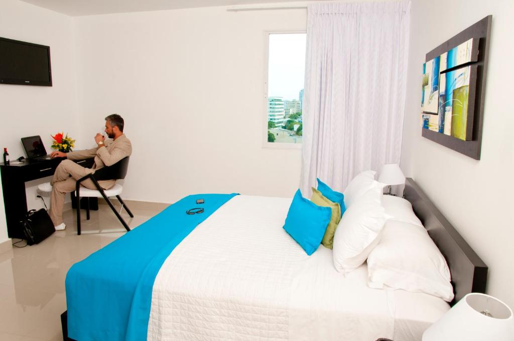 TV a/nebo společenská místnost v ubytování Hotel Atlantic Lux