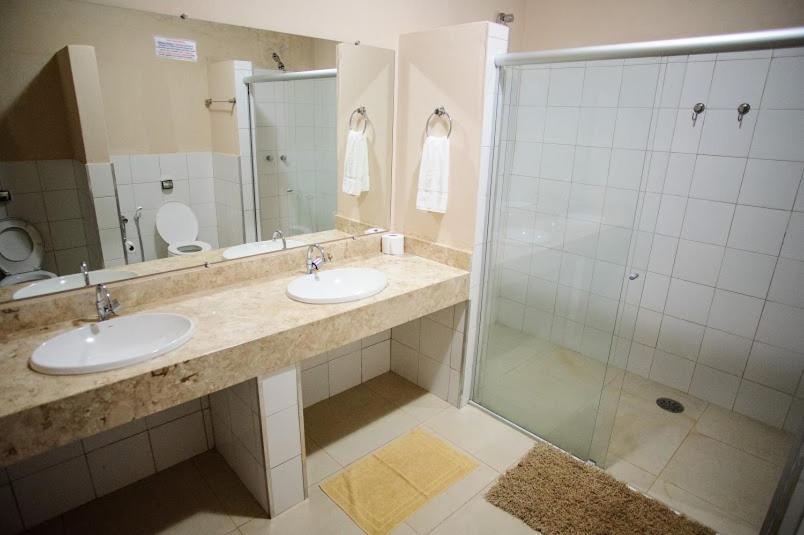 Koupelna v ubytování Paineiras Hotel Fazenda