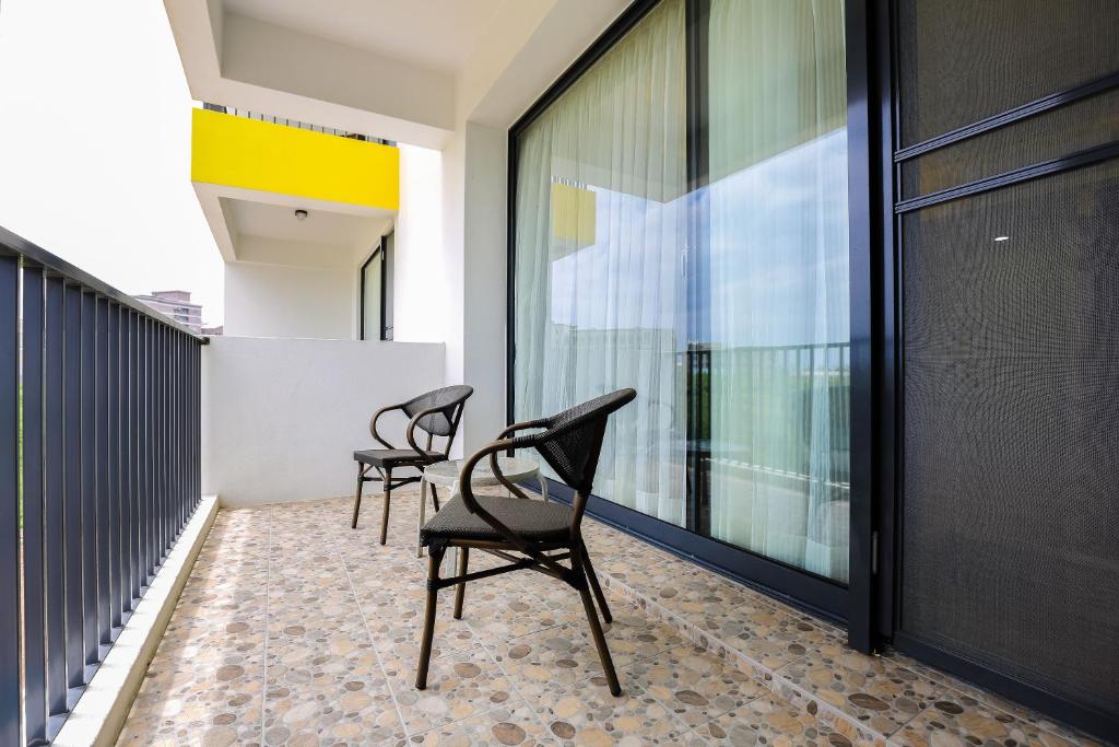 Balkón nebo terasa v ubytování Bo Heng B&B