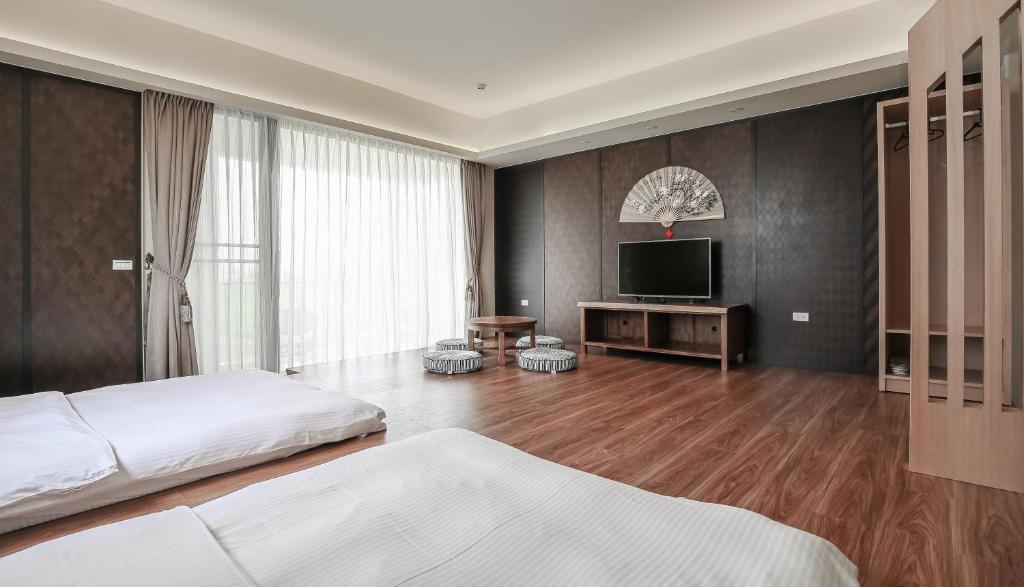 TV a/nebo společenská místnost v ubytování Bo Heng B&B