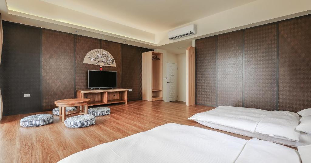 TV a/nebo společenská místnost v ubytování Bo Heng B&B