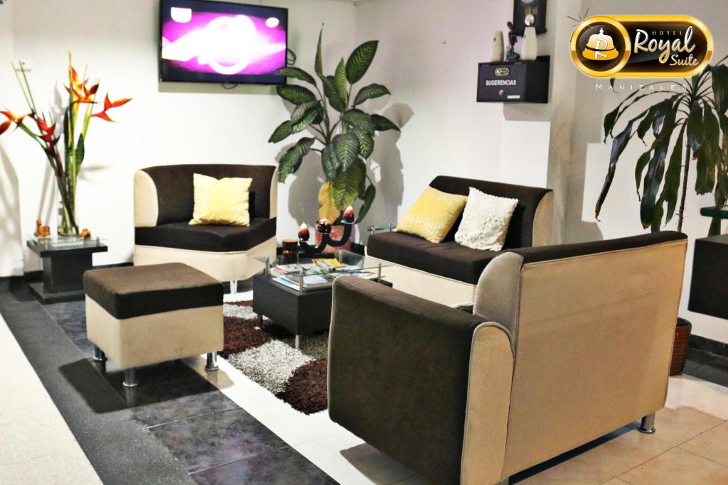 Posezení v ubytování Hotel Royal Suite
