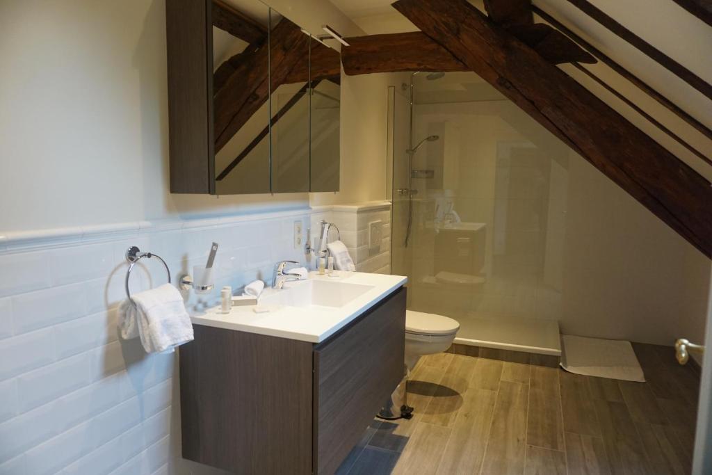 Koupelna v ubytování B&B Domein Rodin