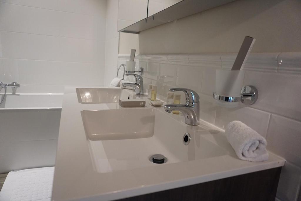 Koupelna v ubytování B&B Domein Rodin
