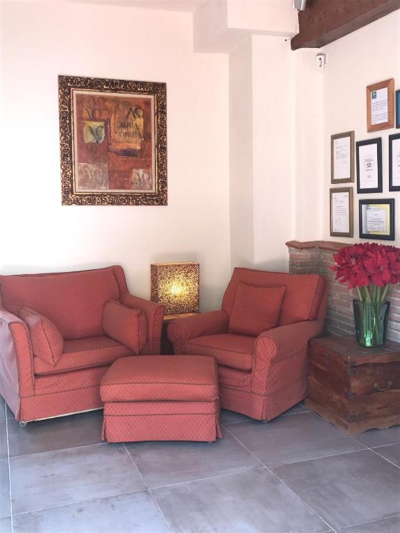 Posezení v ubytování Hostal Avalon