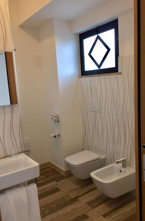 Koupelna v ubytování Hotel Sant'Elia