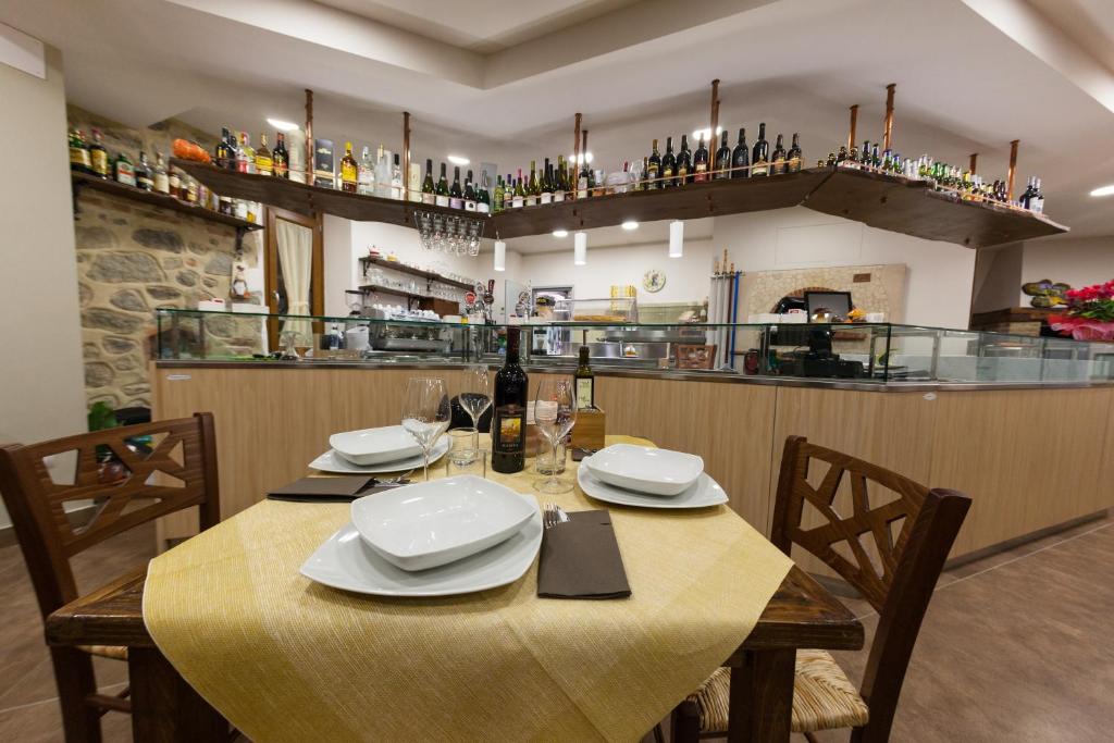 Nápoje v ubytovaní B&b Amiata