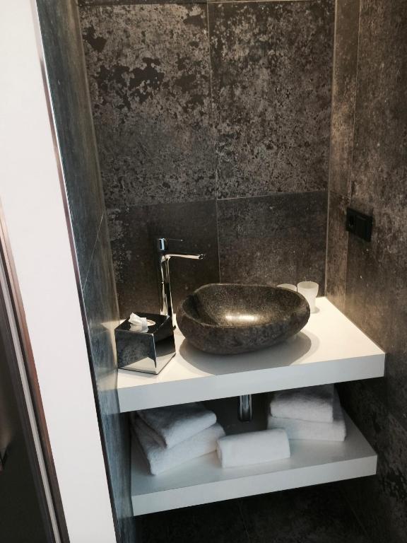 Koupelna v ubytování Hotel Lindenhof