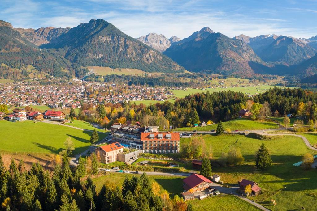 A bird's-eye view of Hotel Oberstdorf