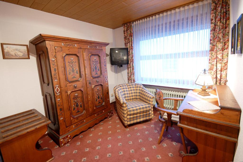 TV a/nebo společenská místnost v ubytování Hotel Gondel