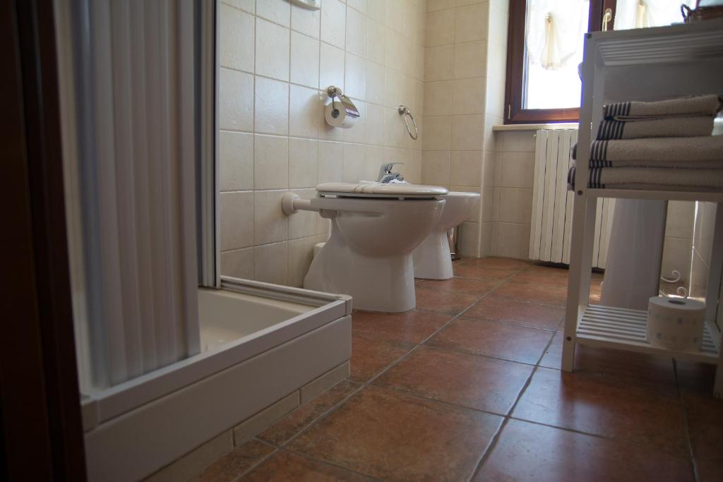 Koupelna v ubytování Locanda dell'Arcangelo