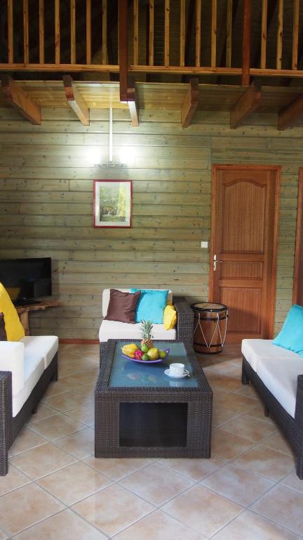 Posezení v ubytování Habitation Cantamerle