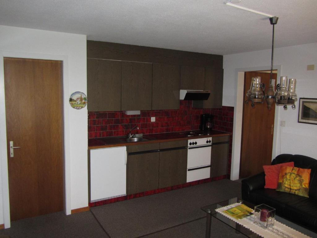 Kuchyň nebo kuchyňský kout v ubytování Ferienwohnung Frei