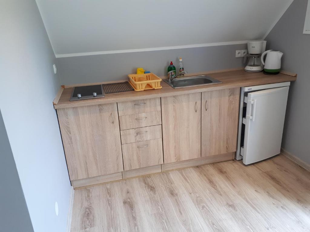 Kuchyňa alebo kuchynka v ubytovaní Apartamenty Otylka