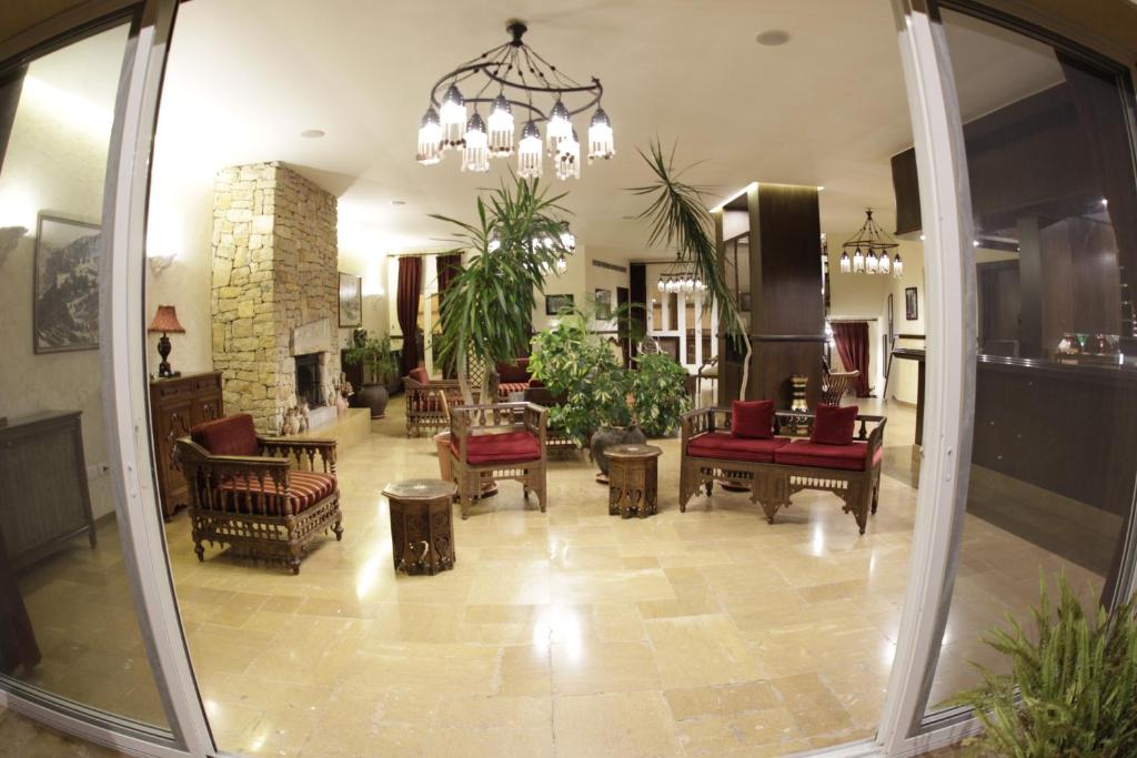Posezení v ubytování Quartier Suisse Hotel