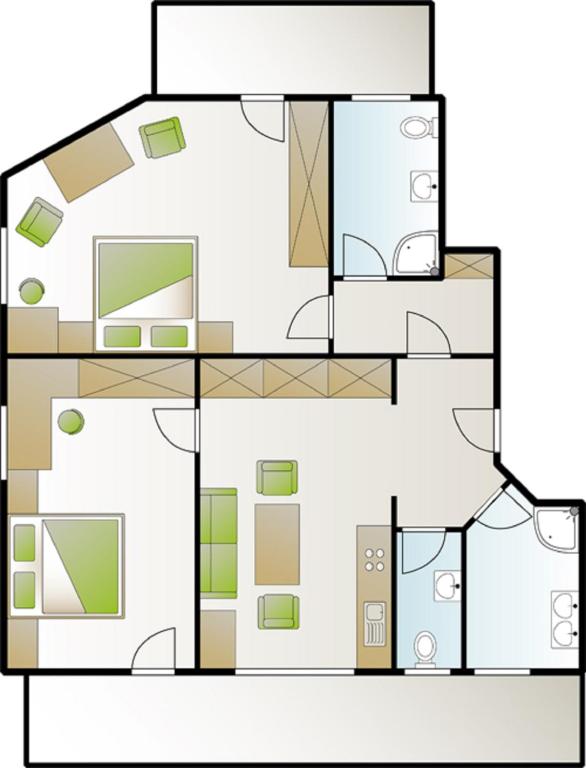 Půdorys ubytování Haus Widdersteinblick