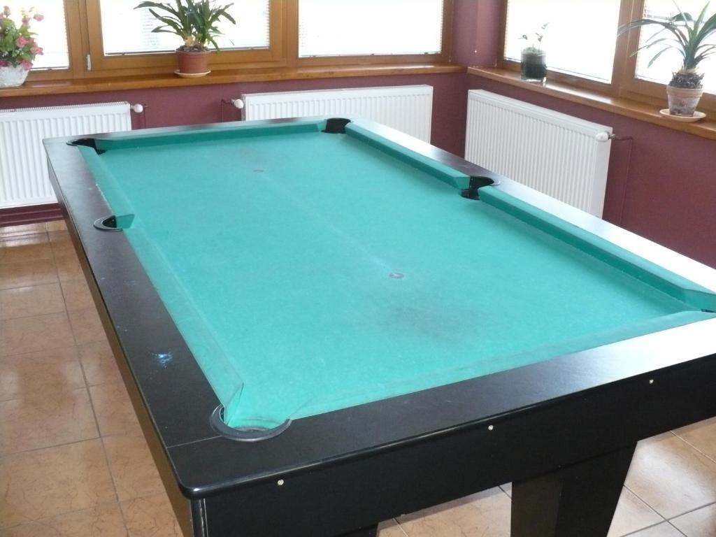 Biliár nebo kulečník v ubytování Motel Ranč