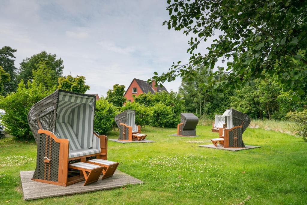 Zahrada ubytování Das Frühstückshotel Sankt Peter-Ording