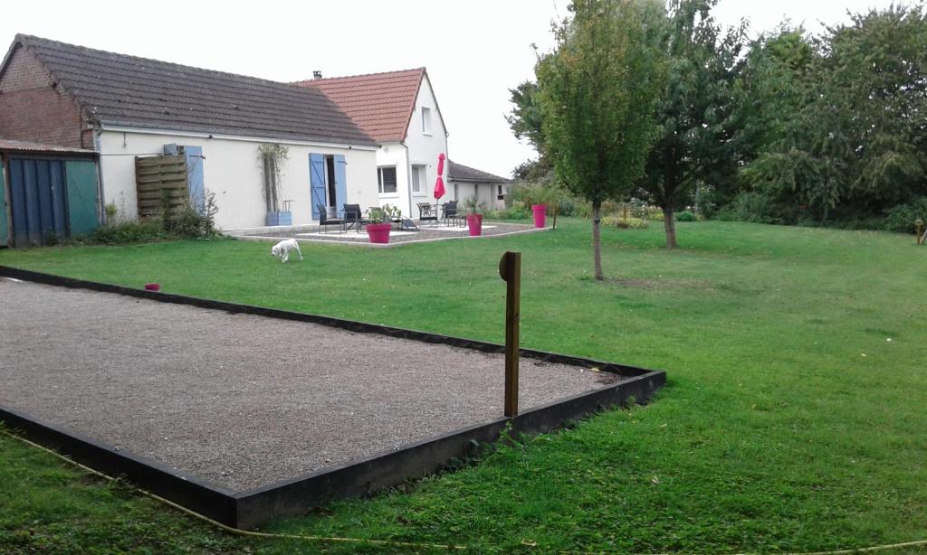 Zahrada ubytování Chambre d'hotes Le Hamel