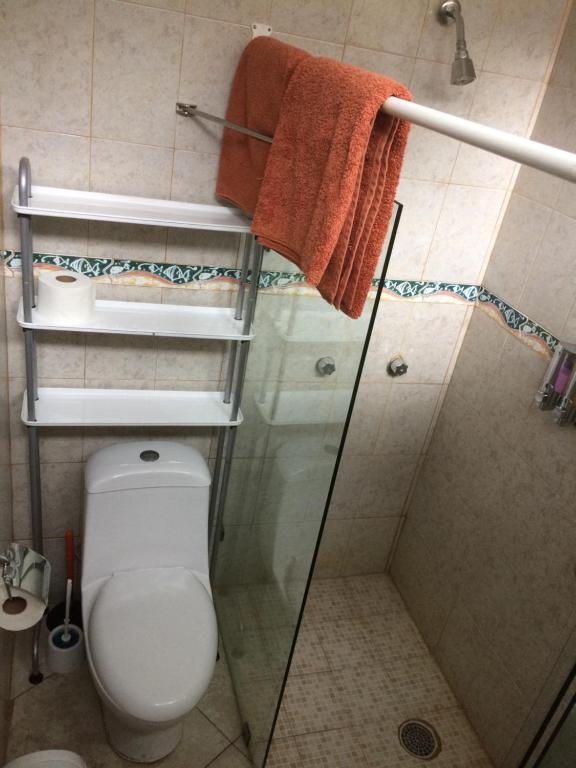 Koupelna v ubytování Las Enredaderas
