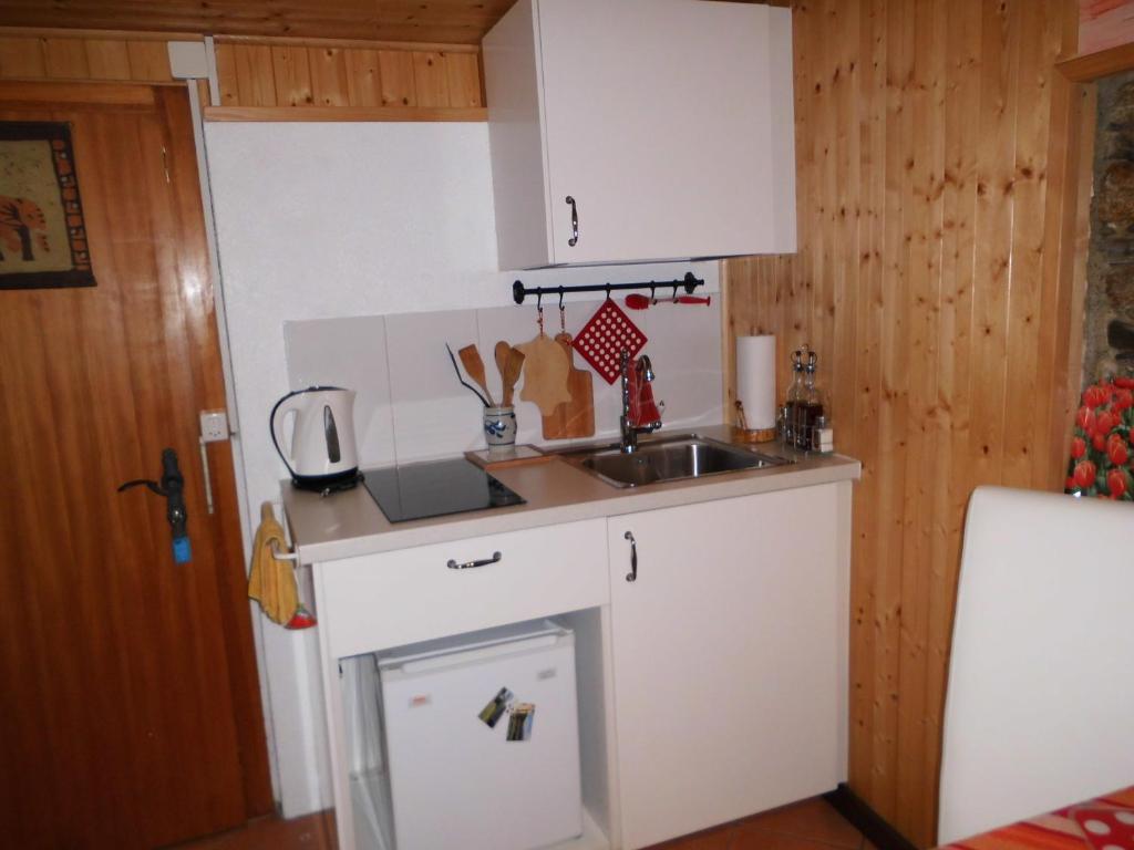 Kuchyň nebo kuchyňský kout v ubytování Casa la Selva