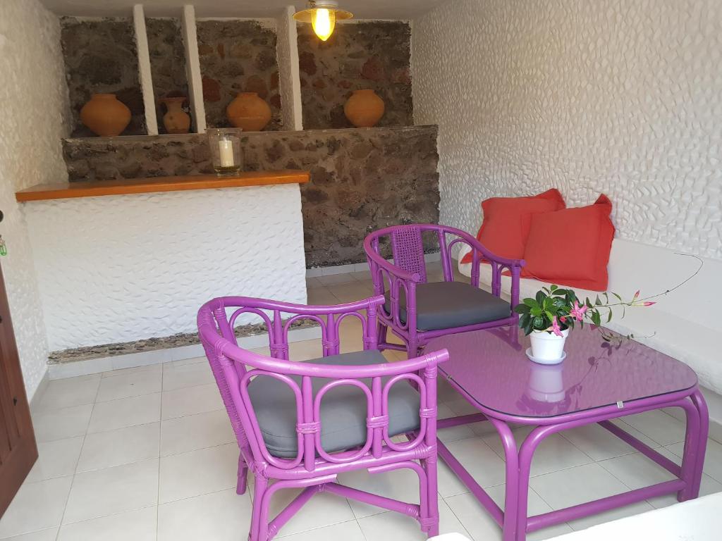 Posezení v ubytování Casa Panchita -Maravillosas vistas al mar y montaña