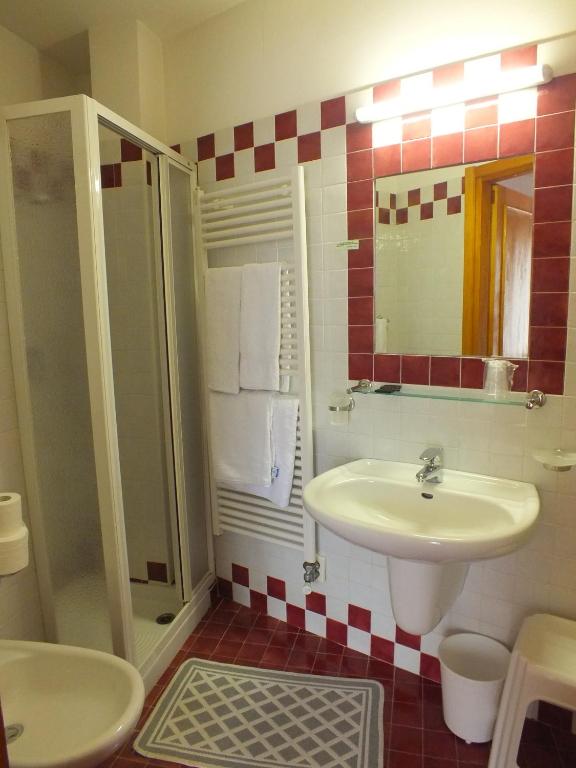 Koupelna v ubytování Hotel Orso Grigio