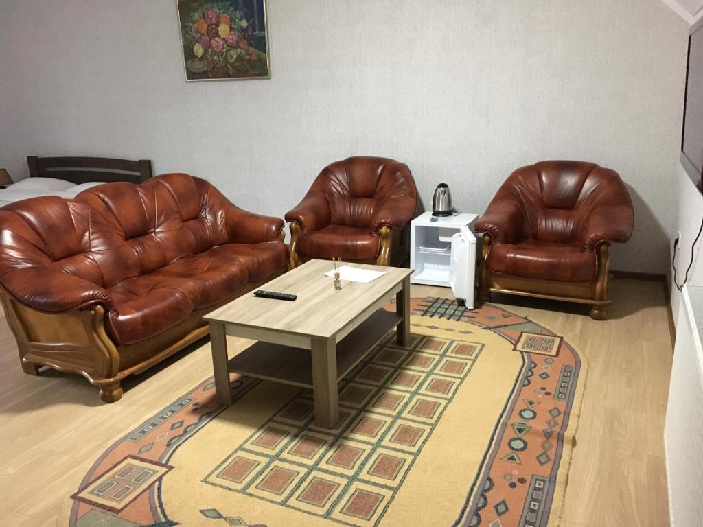 Posezení v ubytování Гостевой дом Юран