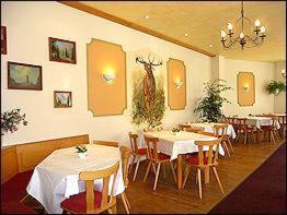 Restaurace v ubytování Gasthaus & Pension Zum Hirsch