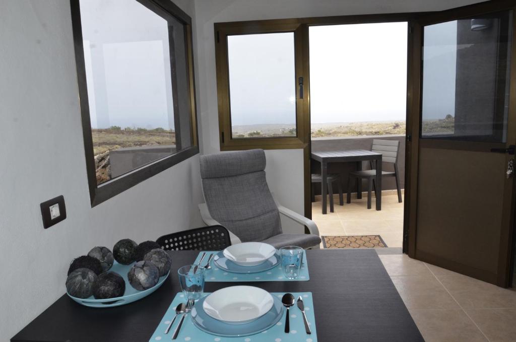 Posezení v ubytování La Casita del Volcan